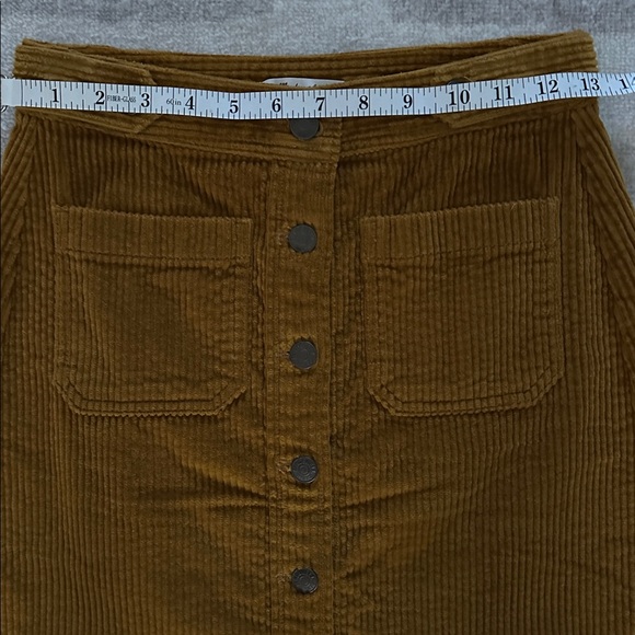 Madewell Corduroy Button-Front Mini Skirt - Picture 8 of 9